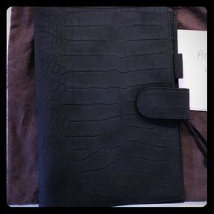 Gillio A5 Appunto Charcoal Croco Mat